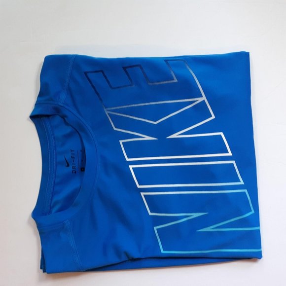 NIKE Boys Shirt Size Medium Long Sleeve Tee DRI-FI - Picture 2 of 7